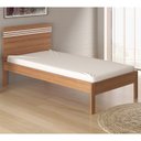 Ver imagem 2 de Cama Solteiro Com Auxiliar CM8010 CM8008 QT9 Amendoa Branco Tecno Mobili