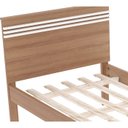 Ver imagem 7 de Cama Solteiro Com Auxiliar CM8010 CM8008 QT9 Amendoa Branco Tecno Mobili