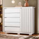 Ver imagem 7 de Cômoda Sapateira Duello 5 Gavetas 1 Porta Branco
