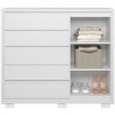 Ver imagem 2 de Cômoda Sapateira Duello 5 Gavetas 1 Porta Branco