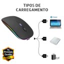 Ver imagem 6 de Mouse Silencioso Sem Fio Recarregável Luminoso Led RGB Kapbom KA-618 Silencioso Sem Fio Recarregavel