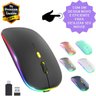 Mouse Silencioso Sem Fio Recarregável Luminoso Led RGB Kapbom KA-618 Silencioso Sem Fio Recarregavel - 2