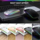 Ver imagem 5 de Mouse Silencioso Sem Fio Recarregável Luminoso Led RGB Kapbom KA-618 Silencioso Sem Fio Recarregavel