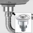 Ver imagem 5 de Válvula de Pia Lux 4 1/2" Inox 304 com Cesto Removível