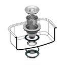 Ver imagem 2 de Válvula de Pia Lux 4 1/2" Inox 304 com Cesto Removível