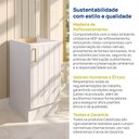 Ver mais imagens de Balcão Planejado 1 Porta 40cm sem Tampo Marselha CabeCasa MadeiraOriginals Branco