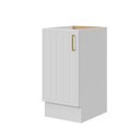 Ver imagem 2 de Balcão Planejado 1 Porta 40cm sem Tampo Marselha CabeCasa MadeiraOriginals Branco