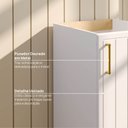 Ver imagem 6 de Balcão Planejado 1 Porta 40cm sem Tampo Marselha CabeCasa MadeiraOriginals Branco
