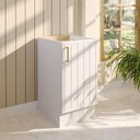 Ver imagem 1 de Balcão Planejado 1 Porta 40cm sem Tampo Marselha CabeCasa MadeiraOriginals Branco