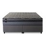 Conjunto Cama Box Queen c/ Molas Ensacadas Montreal Cinza 158x198x64 - 6