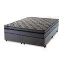 Ver imagem 5 de Conjunto Cama Box Queen c/ Molas Ensacadas Montreal Cinza 158x198x64