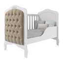 Ver imagem 3 de Berço Mini Cama Harmonia Branco com Capitonê - Permóbili Baby