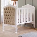 Ver imagem 2 de Berço Mini Cama Harmonia Branco com Capitonê - Permóbili Baby