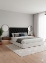 Ver imagem 1 de Cabeceira Capitonê Cama Queem 1.60 Dubai Preto