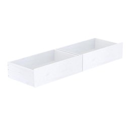 Beliche Casinha Reta 2 Janelas 2 Gavetas Escorregador Branco - 4