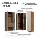 Ver imagem 4 de Guarda-Roupa Modulado de Canto 310 cm 5 Portas 2 Gavetas Rustic/Crema Neo Madesa 02