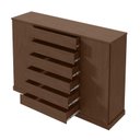 Ver imagem 2 de Cômoda Sapateira Vedra Imbuia Clean – Lopas