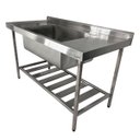 Ver imagem 1 de Pia Aço Inox Industrial 130x70x90 Cm Cuba Grande Cubão Centralizada Nortinox