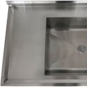 Ver imagem 6 de Pia Aço Inox Industrial 130x70x90 Cm Cuba Grande Cubão Centralizada Nortinox
