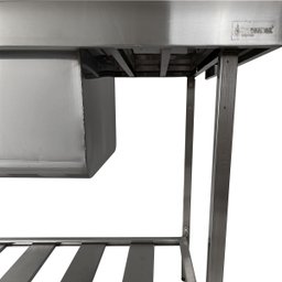 Pia Aço Inox Industrial 130x70x90 Cm Cuba Grande Cubão Centralizada Nortinox - 7