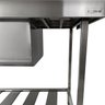 Pia Aço Inox Industrial 130x70x90 Cm Cuba Grande Cubão Centralizada Nortinox - 7