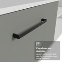 Ver imagem 7 de Rack Suspenso para Tv até 80 Polegadas 218 Cm 2 Portas Branco/cinza Agata Madesa