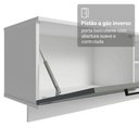 Ver mais imagens de Rack Suspenso para Tv até 80 Polegadas 218 Cm 2 Portas Branco/cinza Agata Madesa
