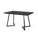 Ver imagem 1 de Mesa de Jantar 6 Lugares Retangular 180x90 Industrial Rigo Preta - Straub Web