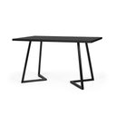 Ver imagem 2 de Mesa de Jantar 6 Lugares Retangular 180x90 Industrial Rigo Preta - Straub Web