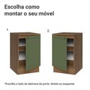Ver imagem 4 de Balcão de Cozinha 50cm 1 Porta Rustic/verde Vik Madesa