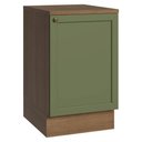 Ver imagem 1 de Balcão de Cozinha 50cm 1 Porta Rustic/verde Vik Madesa