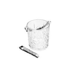 Balde de Gelo com Pegador e Alça Inox de Vidro 1l Wolff 15cm - 2