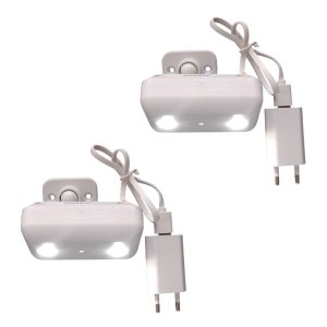 2 X Bloco Autonomo Luz Emergência 2 Faróis 6w 450lm Bivolt