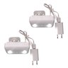 2 X Bloco Autonomo Luz Emergência 2 Faróis 6w 450lm Bivolt - 1