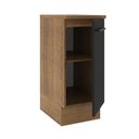 Ver imagem 3 de Balcão Madesa Agata 35cm com 1 Porta Rustico Preto