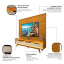 Ver imagem 5 de Rack com Painel para TV até 84 Polegadas com LED 100% MDF 217CMX237CM Pés em Madeira Maciça 3 Gavetas e Luminare Requinte