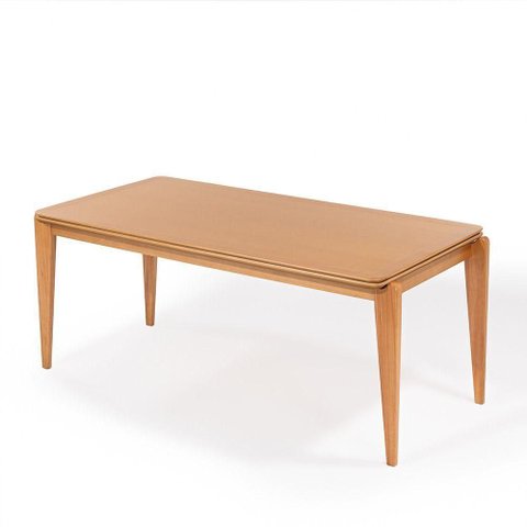 Mesa de Jantar Retangular Rana Laminada 160cm e 180cm 160cm Verniz Avelã
