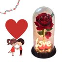Ver imagem 7 de Luminária Love a Rosa Encantada Vermelha 28 Cm Presente para Namorada Presente de Natal Presente Dia