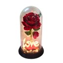 Ver imagem 1 de Luminária Love a Rosa Encantada Vermelha 28 Cm Presente para Namorada Presente de Natal Presente Dia