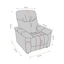 Ver imagem 4 de Poltrona Retrátil e Reclinável 83cm Tecido Suede Multimóveis Cr45262
