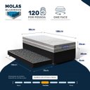Ver imagem 3 de Cama Box Baú com Colchão Gazin de Molas Ensacadas One Face Air Up + Auxiliar de Espuma Solteiro