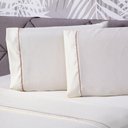 Ver imagem 1 de Jogo de Cama Liso Palha Casal 04 Pçs Micropercal 180 Fios