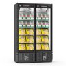 Expositor Vertical Congelados Refrimate 800 Litros 2 Portas Preto e Branco 220v Vcco2p - 1