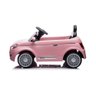Carro Elétrico Infantil 12v Fiat 500 Rosa com Controle Remoto Sons e Luzes - 3