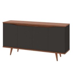 Buffet 160cm 4 Portas Pés em Madeira Maciça Grace Versátile - 2