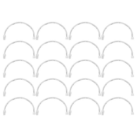 Kit Engate Flexível Pvc Fortlev 1/2 X 60cm - 20 Unidades
