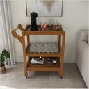 Ver imagem 2 de Carrinho Multiuso Server C/ Rodízios Madeira Cor Old Ofertamo