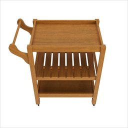 Carrinho Multiuso Server C/ Rodízios Madeira Cor Old Ofertamo - 4