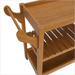 Carrinho Multiuso Server C/ Rodízios Madeira Cor Old Ofertamo - 5