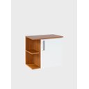 Ver imagem 5 de Gabinete para Banheiro com Espelheira 50cm MDF Freijo com Branco Moscou - On Móveis